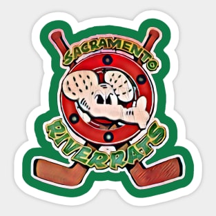 Sacramento River Rats Roller Hockey Sticker